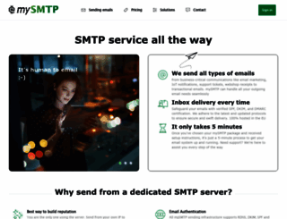mysmtp.com screenshot