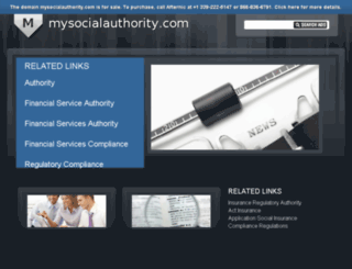 mysocialauthority.com screenshot