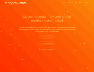 mysocialpanda.com screenshot