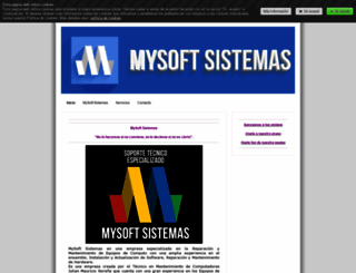 mysoftsistemas.jimdo.com screenshot
