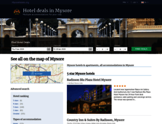 mysorehotels.org screenshot
