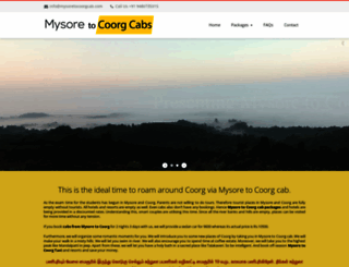 mysoretocoorgcab.com screenshot
