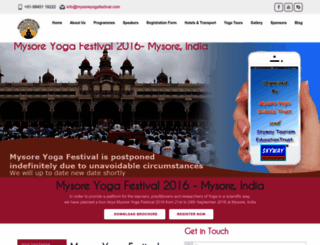 mysoreyogafestival.com screenshot