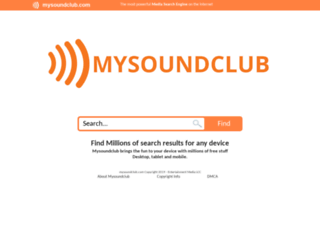 mysoundclub.com screenshot