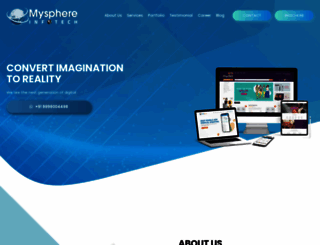 mysphereinfotech.com screenshot
