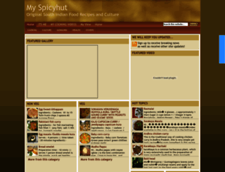 myspicyhut.com screenshot