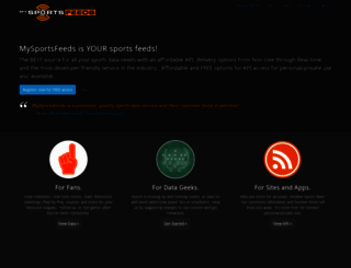 mysportsfeeds.com screenshot