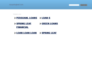 myspringleaf.com screenshot