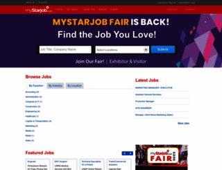 mystarjob.com screenshot