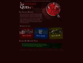 mysteryquests.ca screenshot