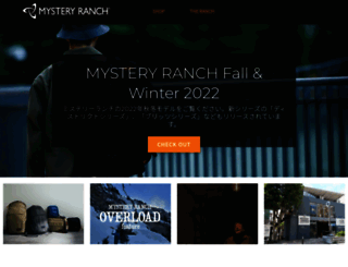 mysteryranch.jp screenshot