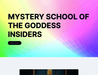 mysteryschoolofthegoddess.net screenshot