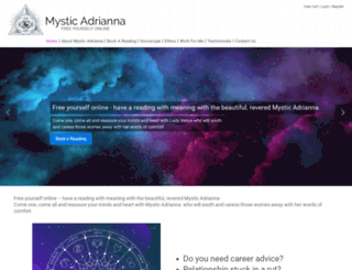 mysticadrianna.com screenshot