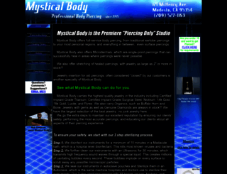 mysticalbody.net screenshot