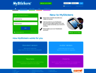mystickers.co.uk screenshot