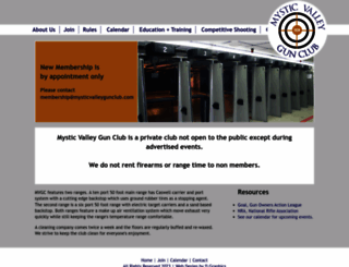 mysticvalleygunclub.com screenshot