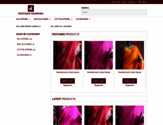 mystiquemadhura.com screenshot