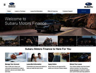 mysubarumotorsfinance.com screenshot