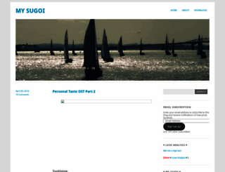 mysugoi.wordpress.com screenshot