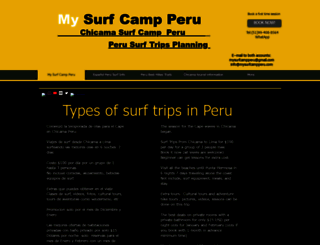 mysurfcampperu.com screenshot