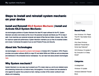 mysystem-mechanic.com screenshot