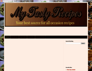 mytasty-recipes.blogspot.com screenshot
