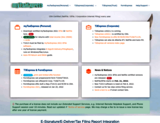 mytaxexpress.com screenshot