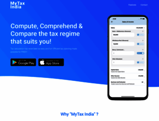 mytaxindia.com screenshot
