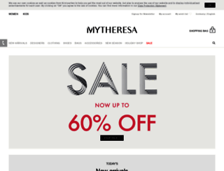 myteresa.com screenshot