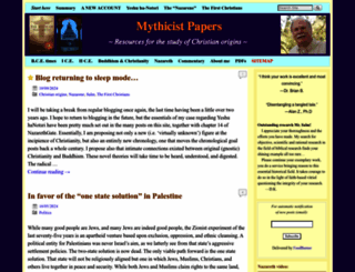 mythicistpapers.com screenshot