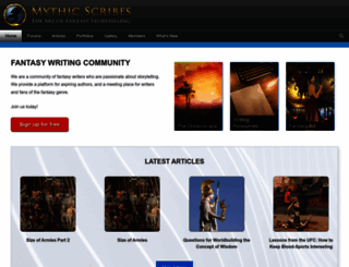 mythicscribes.com screenshot