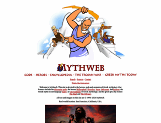 mythweb.com screenshot