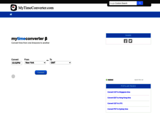 mytimeconverter.com screenshot