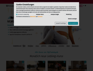 mytraining.de screenshot