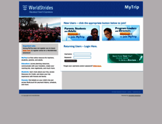 mytrip.worldstrides.org screenshot