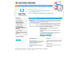 myvacationtracker.com screenshot