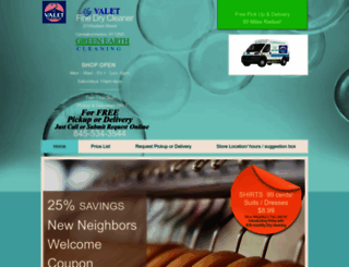 myvaletcleaners.com screenshot