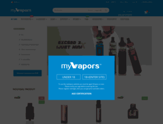 myvapors-europe.com screenshot