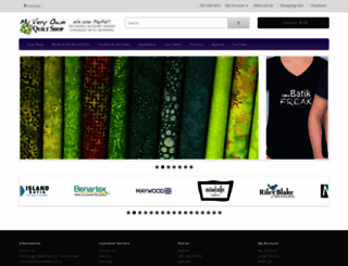 myveryownquiltshop.com screenshot
