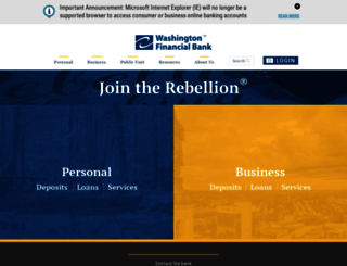 mywashingtonfinancial.com screenshot