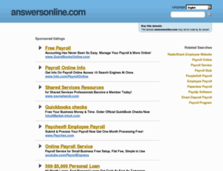 myweb.answersonline.com screenshot