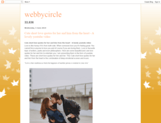 mywebbycircle.blogspot.com screenshot