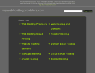 mywebhostingproviders.com screenshot