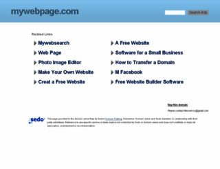 mywebpage.com screenshot