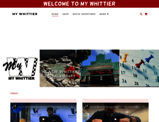 mywhittier.com screenshot