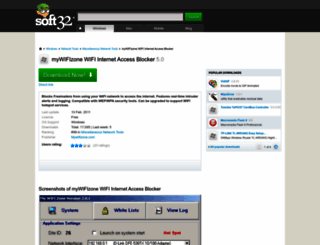 mywifizone-wifi-internet-access-blocker.soft32.com screenshot