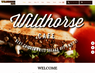 mywildhorsecafe.com screenshot