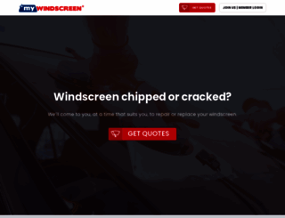 mywindscreen.co.uk screenshot