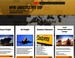 mywlogistics.com.au screenshot