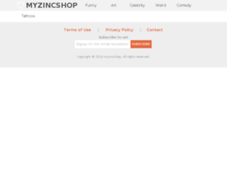myzincshop.com screenshot